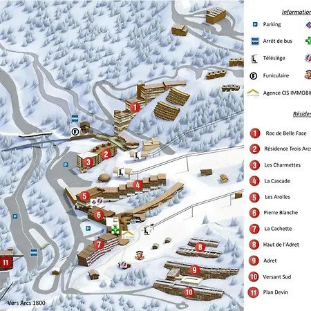 Apartment Cascade - Grand Renove 3 Personnes A Arc 1600 Aux Pieds Et Proche Des Commerces Mae-2144 Les Arcs (Savoie)